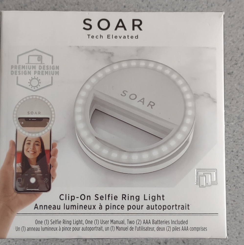 NIB: Soar Selfie ring light